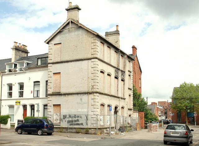 Derelict building near Queen's University, Belfast