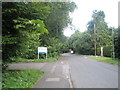 Looking westwards along Barley Mow Road