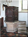 TM2894 : All Saints Church - C17 pulpit by Evelyn Simak
