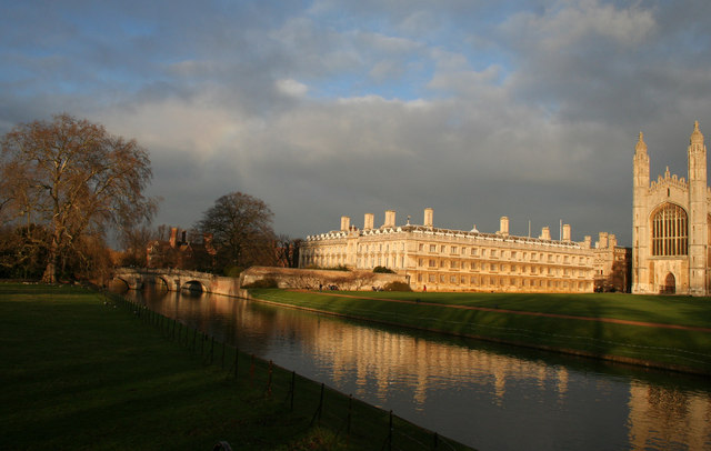 Clare College & King's College chapel in the late evening sun