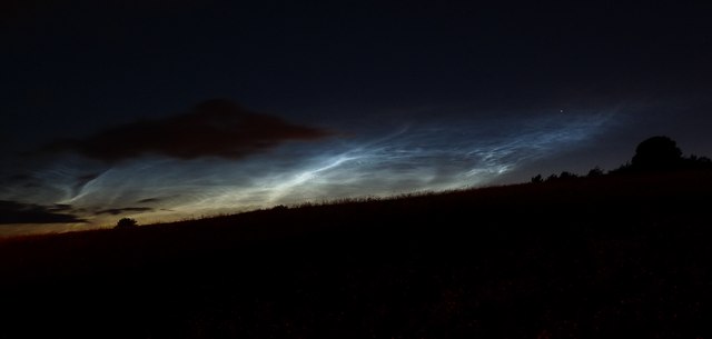 Noctilucent clouds seen from Tow Law