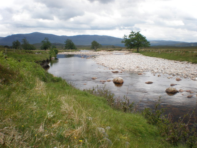 River Doe passing where old steading was