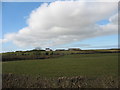 SH4180 : View across grazing land towards Hafod-y-gyfnes farm house by Eric Jones