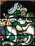 TM3699 : All Saints Church - east window detail by Evelyn Simak