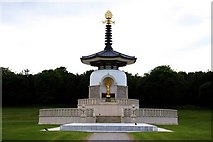 SP8740 : The Peace Pagoda at Willen by Steve Daniels