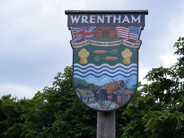 Wrentham Village Sign © Geographer :: Geograph Britain and Ireland