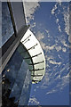 Canopy above the entrance to the Capitol Shopping Centre - Cardiff