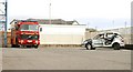 C8540 : Fire station yard, Portrush by Albert Bridge