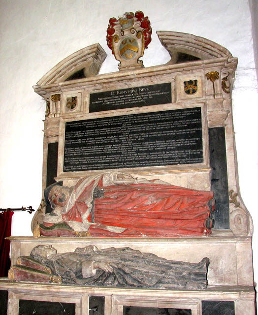 St Mary's church - C17 monument in chancel