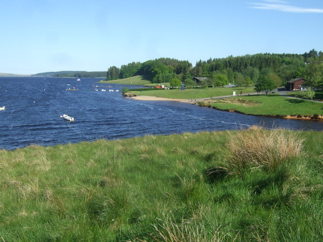 View from Lakeside Way over Kielder Water to Leaplish