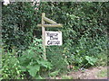 Sign for Westup Farm Cottage