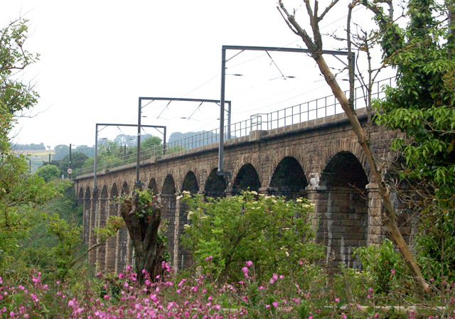 Railway viaduct near Lesbury