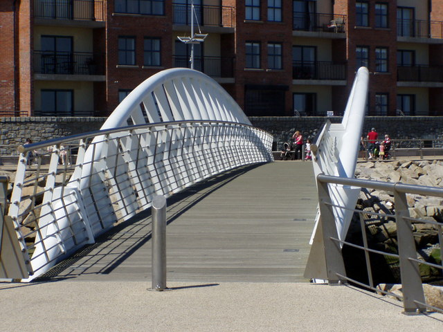The Shimna Footbridge at Newcastle