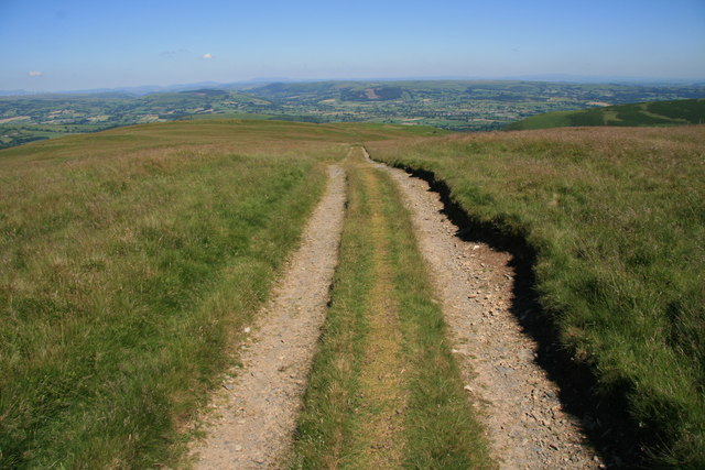 Moorland trackway and farm road