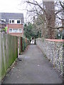 Footpath and flint wall 2