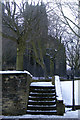 Steps on public footpath beside Halifax Parish Church