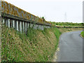 Flood defence wall by the River Parrett