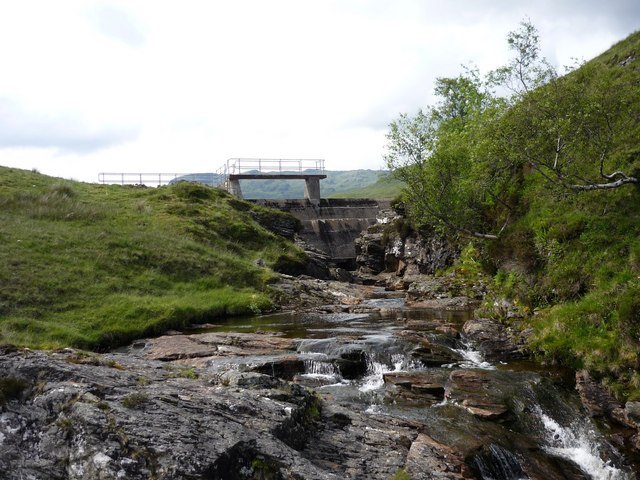 Dam on Auchlyne West Burn