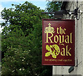 SP8360 : Royal Oak Inn Sign, 2009 by Gordon Cragg