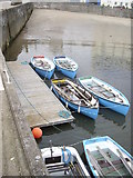 NO8785 : Rowing boats moored in the Middle Harbour by Stanley Howe