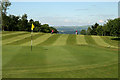 The 1st green at Lockerbie Golf Course