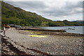 Jetty and shore at Laga