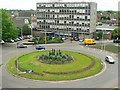 Greyfriars roundabout, from multi-storey car park, Bedford