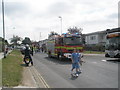 Fire engine leading the parade at the 2009 Paulsgrove Carnival