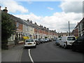 Looking back up Elmhurst Road towards Percy Road