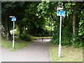 Steep path leading to underpass