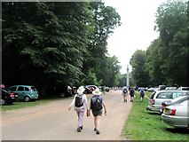 SP9713 : Cars everywhere on a busy weekend at the Ashridge Monument by Chris Reynolds