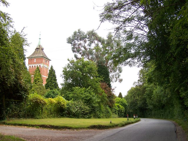 Warnham Lodge clock tower and Northlands Road
