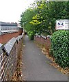 Alley by side of Stourbridge Community Fire Station