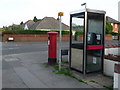 SZ0493 : Alderney: postbox № BH12 165 and phone, Herbert Avenue by Chris Downer