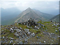 NG5230 : Summit cairn on An Coileach by John Allan