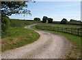 Farm road to Heathfield Down