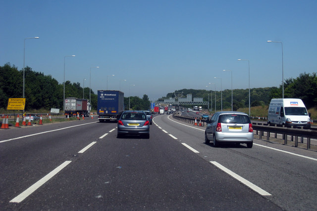 M25 Motorway, Anti-clockwise © Oast House Archive :: Geograph Britain ...