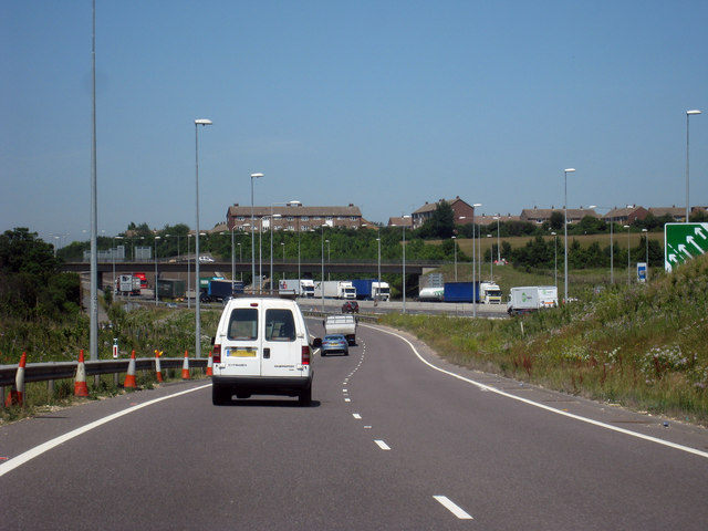 A282, adjacent M25 © Oast House Archive cc-by-sa/2.0 :: Geograph ...