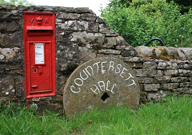 Post box by Countersett Hall