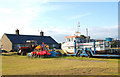 Fishing boat on trailer south of Boulmer village