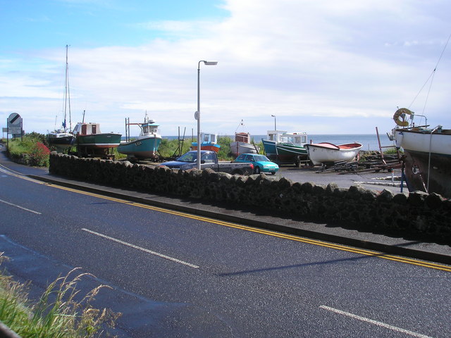 Carnlough Harbour, from the car park