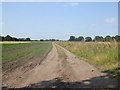 SE7606 : Farm track off Belshaw Lane by Glyn Drury