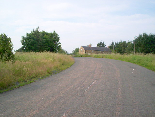 Roadside parking on this disused section of the A68