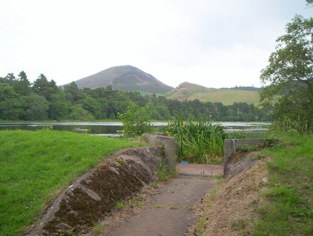 Bowden Moor Loch with Eildon Hills