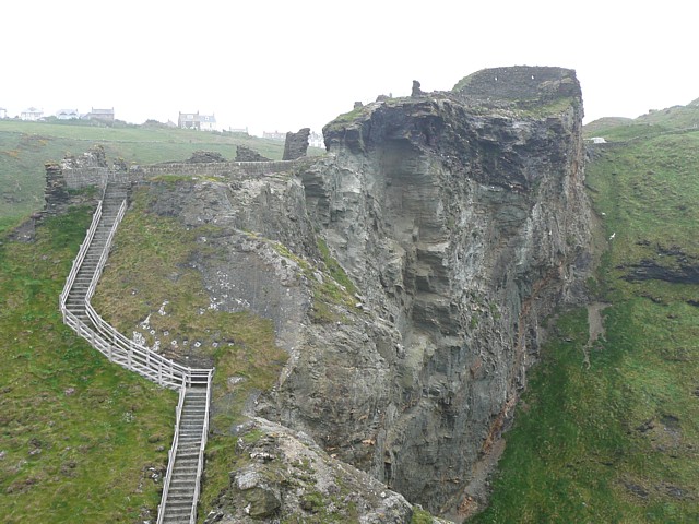 The outer ward of Tintagel Castle