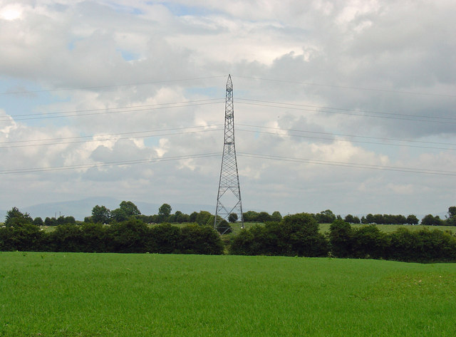 Field with pylon near Rathoe, Co. Carlow