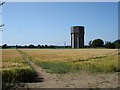 Water tower and footpath