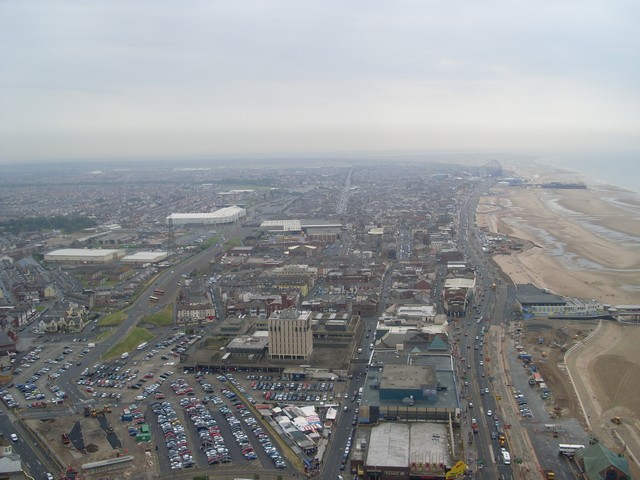 South Blackpool from the Tower