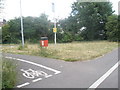 Cycleway junction approaching Gosport town centre