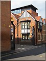 The Brewery gates